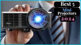 ✅TOP 5 Best Mini Projectors of 2024  Ultimate Buying Guide [upl. by Zetnom]