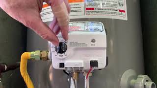 How to light the pilot on a Rheem gas water heater [upl. by Isayg]