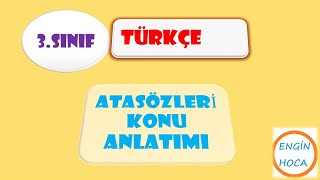 3SINIF TÜRKÇE ATASÖZLERİ KONU ANLATIMI [upl. by Irami]