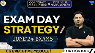 Exam Day Strategy I CA Iqtidar Malik companysecretary unacademy csamitvohralawclasses csexam [upl. by Clement49]