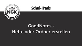 GoodNotes  Hefte oder Ordner erstellen [upl. by Acinomaj416]