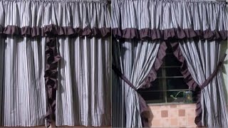 Kitchen Curtain Design Cutting And Stitching [upl. by Trojan]