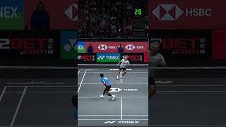 The best rally Jonatan Christie vs Anthony Sinisuka Ginting  All England Open 2024 MS F shorts [upl. by Maximilianus206]