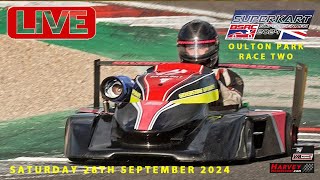 British Superkarts Race Two Oulton Park 28th September 2024 [upl. by Spector866]