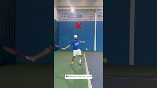 FOREHAND FIX  UNCOILING amp IMPACT👌tenfitmen forehand tennisforehand tennistips tenniscoach [upl. by Tyson344]