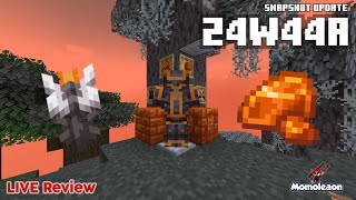 Minecraft 1214 24w44a Snapshot  NEW Eyeblossoms amp Resin Showcase  LIVE Video [upl. by Nester]