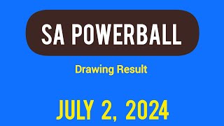 Sa Powerball Results Tuesday 02 July 2024  Powerball Plus Result [upl. by Cacie]