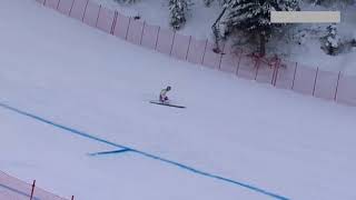 Downhill ski crash  Carlo Janka Bormio 2020 [upl. by Drofdarb]