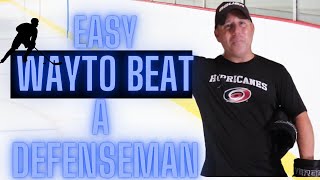 How to Beat a Defenseman in hockey 1 on 1 [upl. by Ken]