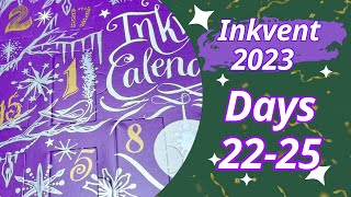 Finishing the Diamine Inkvent 2023 with Days 2225 [upl. by Fabio806]