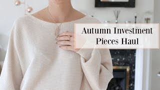 Autumn Investment Pieces  PREMIUM HIGHSTREET HAUL  Fashion Mumblr [upl. by Goodkin]