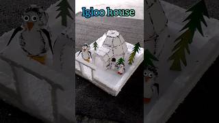 how to make igloo house with thermocol igloo model shorts igloo [upl. by Oine]