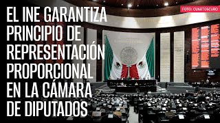 El INE garantiza principio de representación proporcional en la Cámara de Diputados [upl. by Ellenrad780]