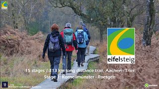 Eifelsteig stage 1 Kornelimünster  Roetgen 15 km [upl. by Hurless735]