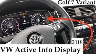 Digitales Cockpit VW Active Info Display im Golf 7 Variant 2018 Test amp Fazit [upl. by Cockburn460]