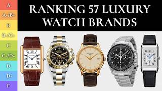 Ranking 57 Watch Brands BEST amp WORST – ft FedericoTalksWatches [upl. by Cristie422]