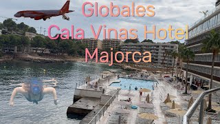 Globales Cala Vinas Hotel Majorca  Hotel and Room Tour [upl. by Boffa]