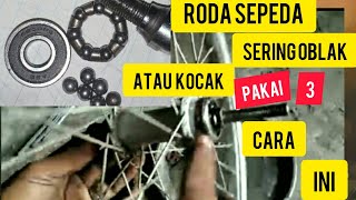 Cara ganti bearing dan pemasangan as roda belakang sepeda [upl. by Rabma]