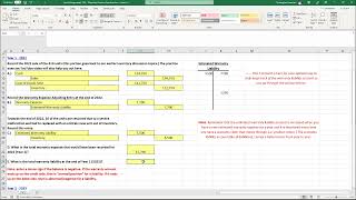 Accounting  Warranty Expense and Liability Exercise  Severson [upl. by Navetse]