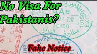 Dubai Suspends Visa for Pakistanis  GDRFA Responds [upl. by Enylekcaj473]