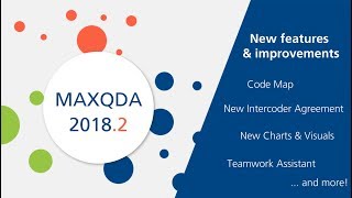 MAXQDA 20182  Free Update  More than 30 new features [upl. by Meece]