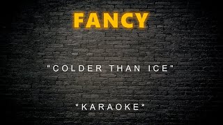 Fancy  Colder Than Ice Karaoke [upl. by Nlyak]