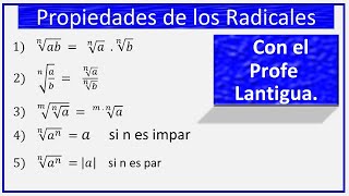 Propiedades de los Radicales desde cero [upl. by Basil]