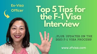 Top 5 tips for the F1 visa interview from a former Visa Officer [upl. by Brandise]