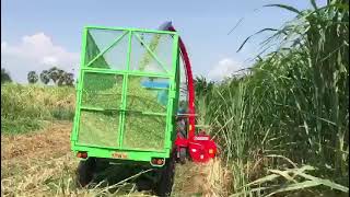 Efficient Farming  Napier Grass Cutting and Silage Making with Modern Machinery and Tractor [upl. by Ecital933]