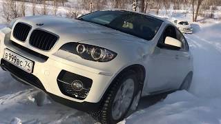 BMW X6 Diesel Snow Test OFF ROAD [upl. by Attelrak]