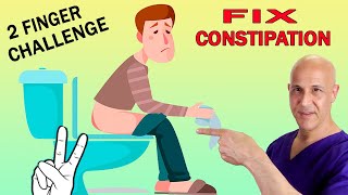 Take the 2 Finger ChallengeFix Your Constipation Dr Mandell [upl. by Skrap]