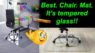 Lorell Tempered Glass Chair Mat  best bang for your buck [upl. by Scully]