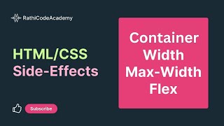 How to create Container in CSS  CSS MaxWidth  HTMLCSS Tutorials in Hindi RathiCodeAcademay [upl. by Lalittah305]