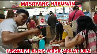 MASAYANG SALOSALO KASAMA SI ALING VERGIEARA AT LALA jasperghosttv5145 [upl. by Nagear64]