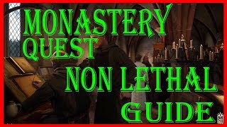 Kingdom Come Deliverance  Monastery Quest Guide NonLethal [upl. by Anawqahs827]