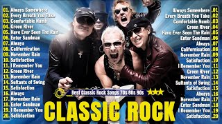 Best Classic Rock Songs 70s 80s 90s 🔥 Bon Jovi Metallica Queen ACDC U2 Guns N Roses Aerosmith [upl. by Eneleh]