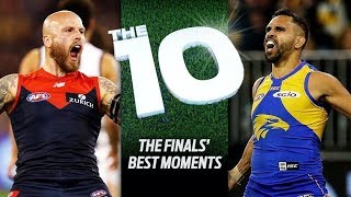 The 10 Best moments from the finals series  2018  AFL [upl. by Nivlam]