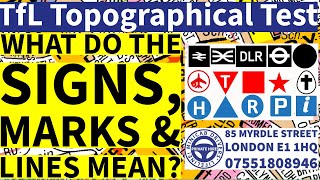 TfL Topographical Signs Marks amp Lines on Map  A Detailed Explanation  TfL Topographical Test 2024 [upl. by Horan87]