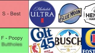 The Best To Worst Beers Ranked  Tier List [upl. by Vasilek]