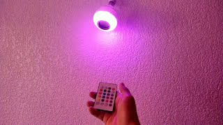 LED Music Bulb with Bluetooth Speaker 2022 [upl. by Groh]