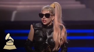 Lady Gaga accepting the GRAMMY for Best Pop Vocal Album at the 53rd GRAMMY Awards  GRAMMYs [upl. by Notnats]