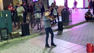 The Best Violin Street Performer Karolina Protsenko  Faded Alan Walker [upl. by Onimixam]