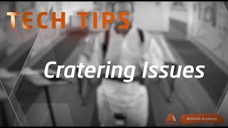 Tech Tips Cratering Issues [upl. by Yeffej]