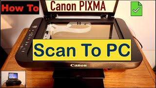 How To Scan Your Document From Canon Printer To Your PC [upl. by Aik]