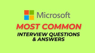 Microsoft Interview Questions and Answers for 2024 [upl. by Lorenzo]