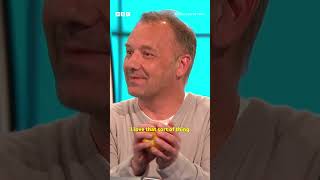 Bob Mortimer breaking an apple in half with his bare hands 🍎 wilty bobmortimer comedy bbc [upl. by Yorker231]