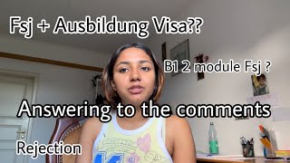 Answer to your Comments  Fsj And Ausbildung in Germany  Lisna Latheef [upl. by Matthei557]