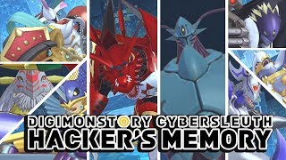 Digimon Story  Cyber Sleuth Hackers Memory All UltraMega Digimon Special Attacks amp Victory Poses [upl. by Arundel301]