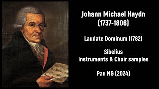 Sheet music Johann Michael Haydn 17371806  Laudate Dominum 1782 [upl. by Enortna]