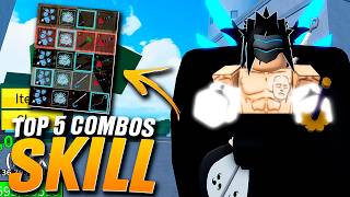 MEUS TOP 5 COMBOS SKILL FAVORITOS PARA PVP DE BLOX FRUITS [upl. by Caleb]